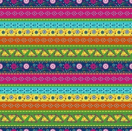 Colorful Geometric Textile Design - Seamless Pattern for Fashion ...